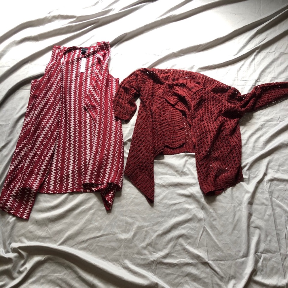 Sweater cardigan and vest